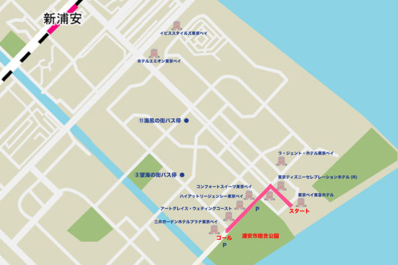 「東京ディズニーリゾート開業40周年スペシャルパレード」パレードルート