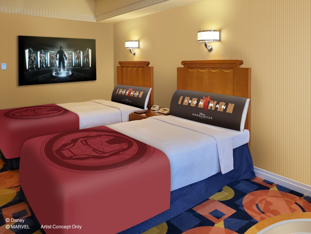 9月13日（水）から「ディズニーアンバサダーホテル」にマーベルスペシャルルーム第2弾“アイアンマン”が登場！