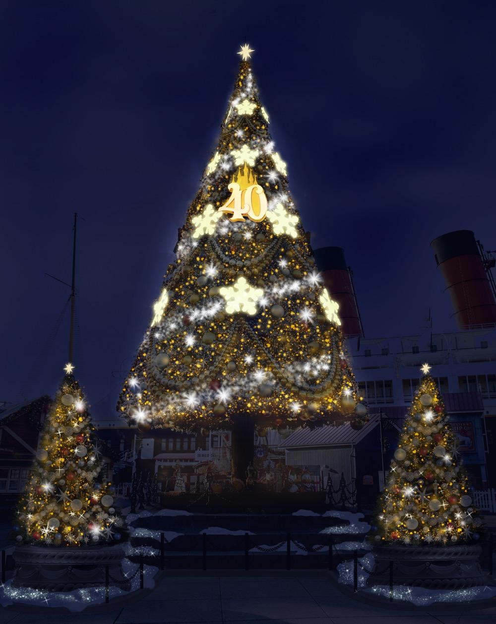 今年は40周年特別仕様！「東京ディズニーシー」に4年ぶり！15メートルのクリスマスツリーが復活します！