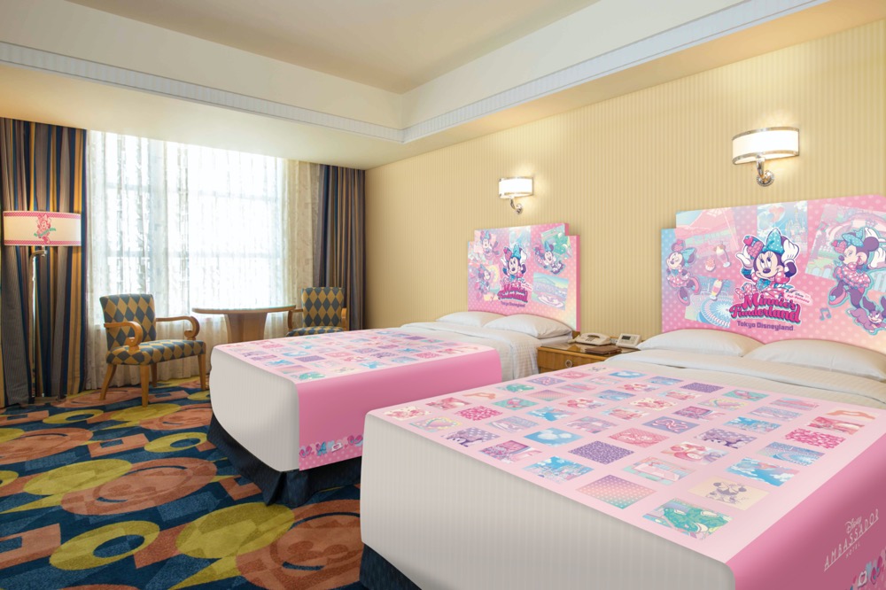 ディズニーアンバサダーホテルに「ミニーのファンダーランド」をテーマにした客室とメニューが登場