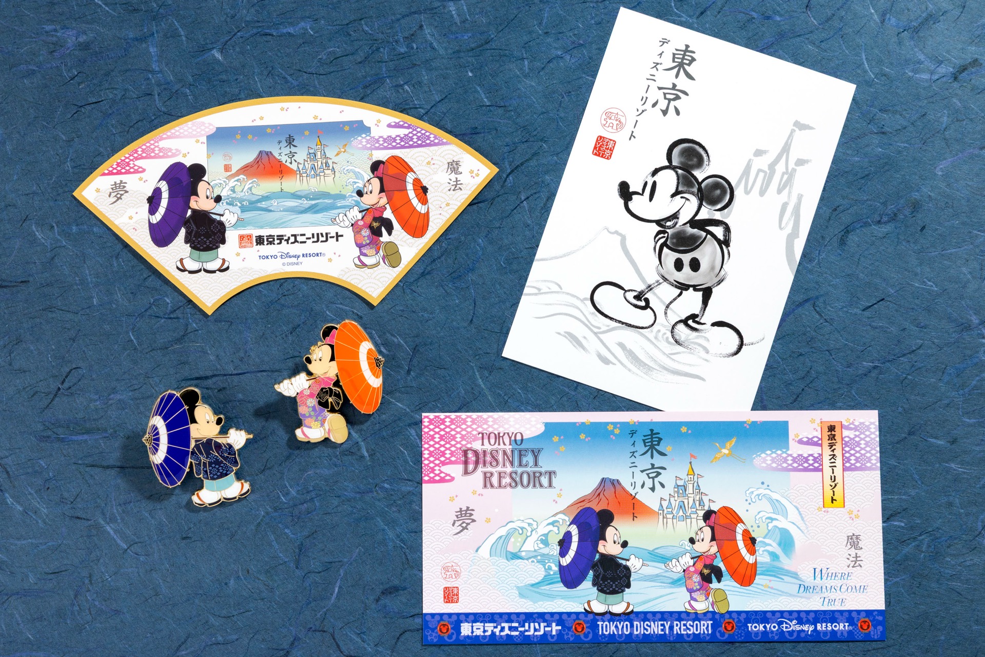 ディズニーの仲間たちが和の装いに！浮世絵・水墨画風デザインの「和」テーマグッズが新登場