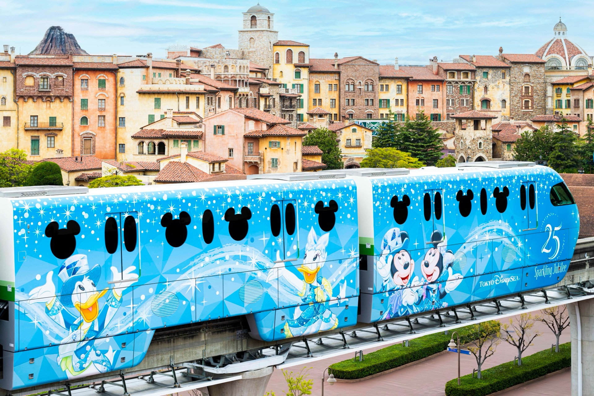 【ディズニーリゾートライン】東京ディズニーシー25周年を祝うスタンプラリーが9月4日(金)スタート！限定フリーきっぷや特別ライナーも注目